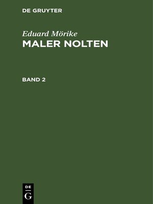 cover image of Maler Nolten, Band 2